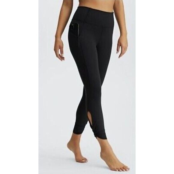 NEW! Fabletics Oasis Twist High-Waisted‎ 7/8 PureLuxe Leggings Black Size XS $70 - Picture 1 of 14